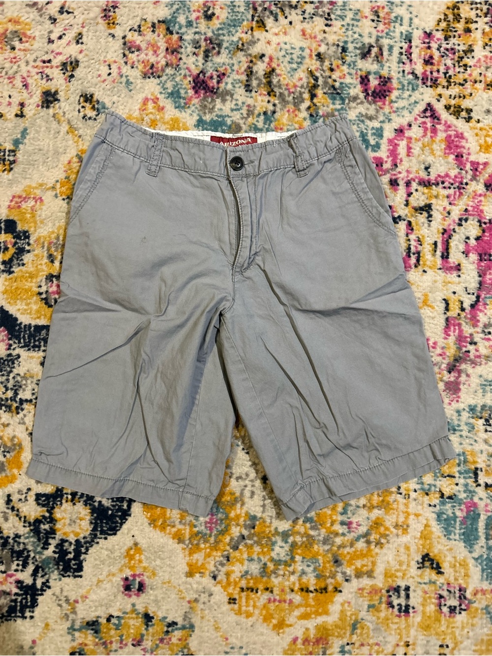Boys Light Gray Casual Shorts